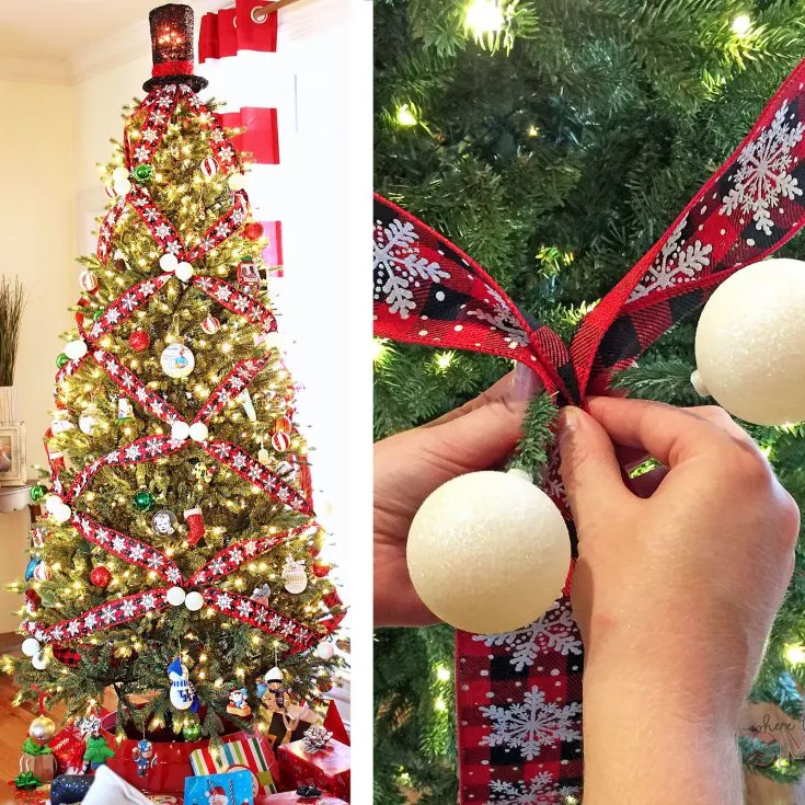 Attach the Ribbon to the Tree: