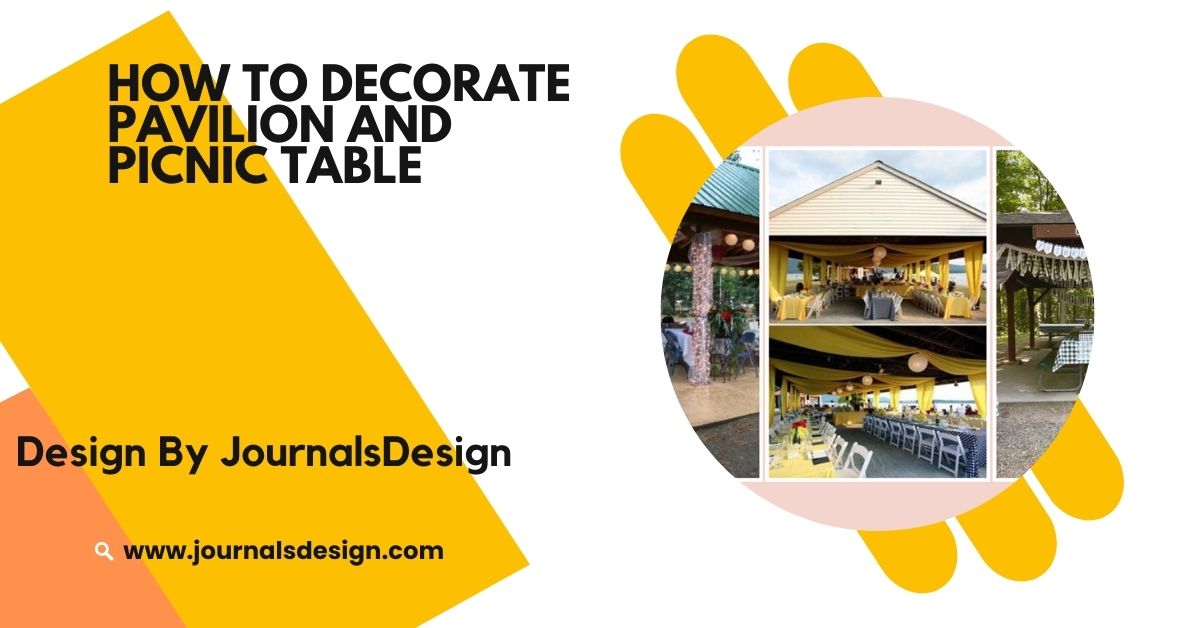 How To Decorate Pavilion And Picnic Table – Easy Decorating Ideas!