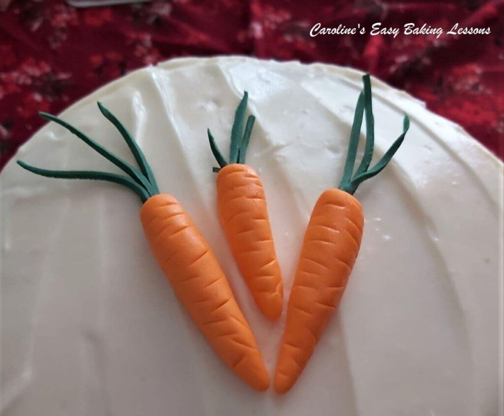 Fondant Carrot Toppers: