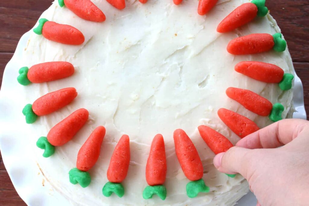 Carrot Shaped Marzipan or Fondant Toppers: