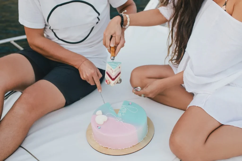 Gender Reveal Cake: