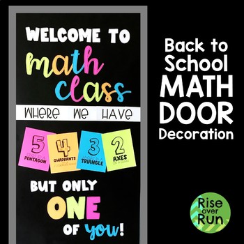 Math-Themed Door Decorations: