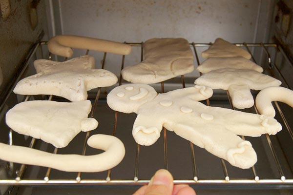 Step 3: Bake or Air-Dry the Salt Dough: