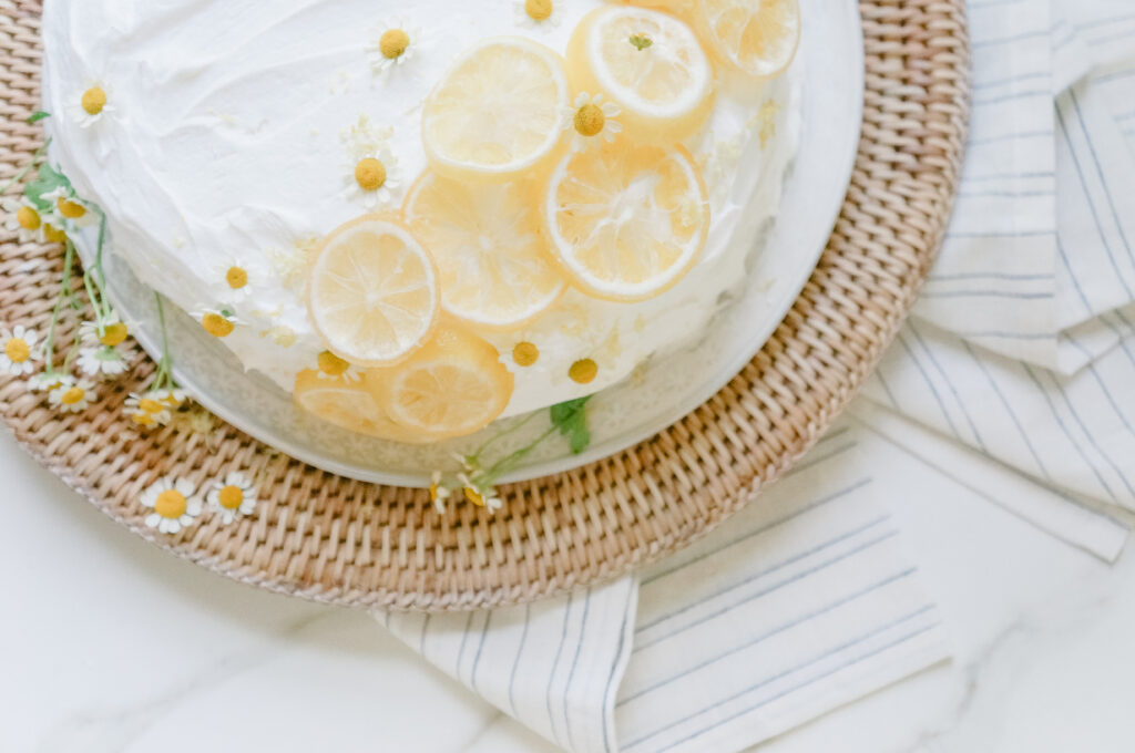 Lemon Slices and Zest Garnish: