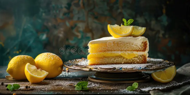 Lemon and Mint Leaves: