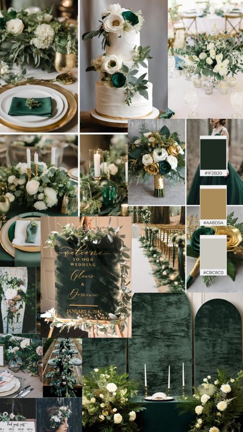 Thematic Color Scheme: Green, Gold, and White!